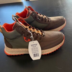 Hey Dude Men's Brown and Olive Boots